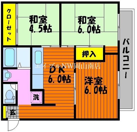 備前西市駅 徒歩15分 1階の物件間取画像